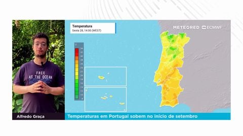 Temperaturas em Portugal sobem no início de setembro