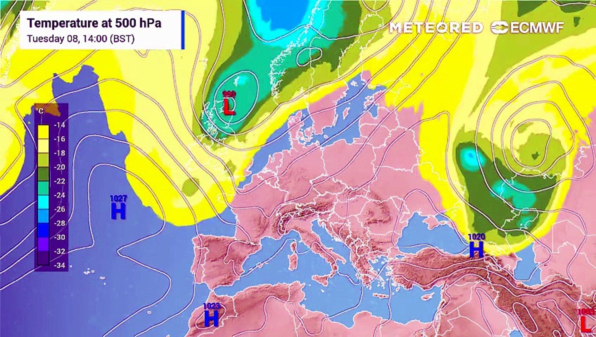UK weather: Three Atlantic lows bring 18mm of rain to Glasgow as southern high holds firm