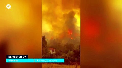 Devastadores incendios asolan Antalya, Turquía