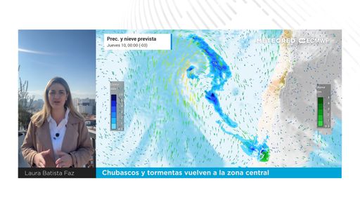 Chubascos y tormentas vuelven a la zona central