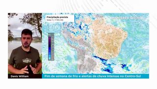 Fim de semana de frio e alertas de chuva intensas no Centro-Sul