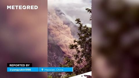 Impactante deslizamiento de tierra en Maoxian, China