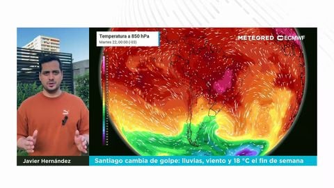 Santiago cambia de golpe: lluvias, viento y 18 °C el fin de semana
