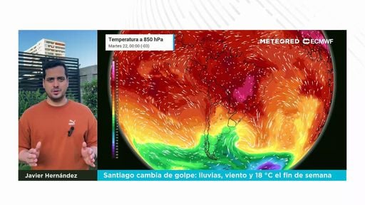 Santiago cambia de golpe: lluvias, viento y 18 °C el fin de semana