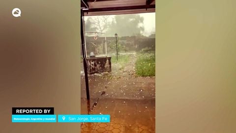 El granizo gigante provoca el caos en varias poblaciones de Córdoba y SantaFe, Argentina