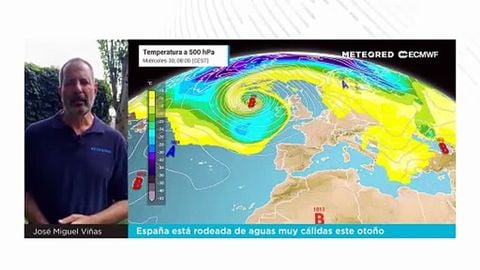 España está rodeada de aguas muy cálidas este otoño