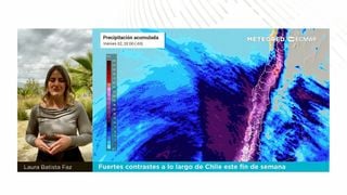 Fuertes contrastes a lo largo de Chile este fin de semana