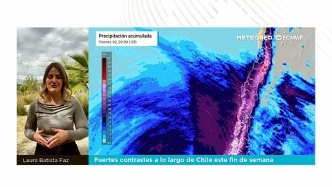 Fuertes contrastes a lo largo de Chile este fin de semana