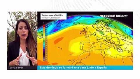 Este domingo se formará una dana junto a España