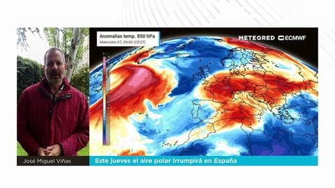 Este jueves el aire polar irrumpirá en España