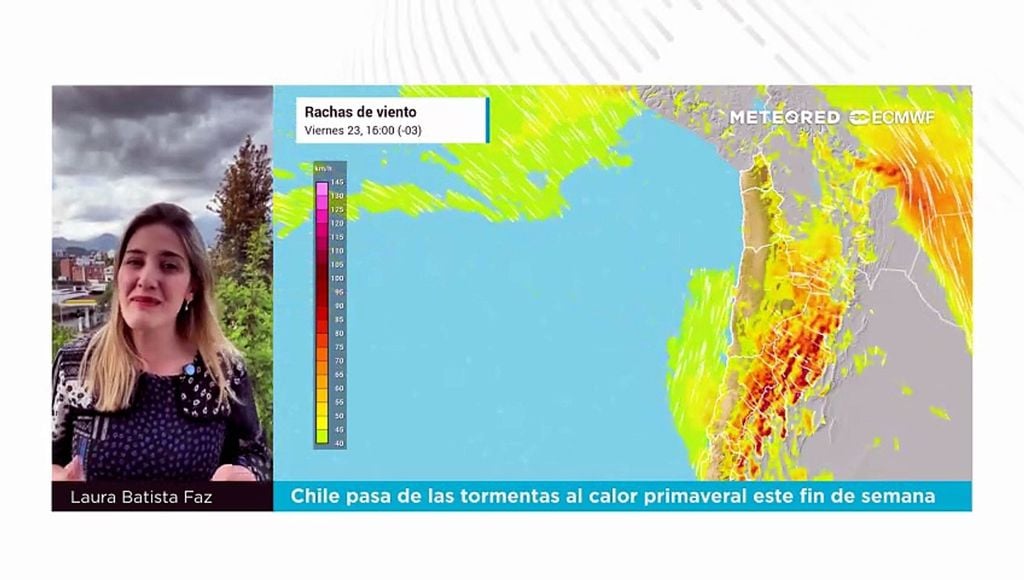 Pronóstico para Chile del 23 al 25 de octubre: estas regiones tendrán tormentas y viento de hasta 90 km/h