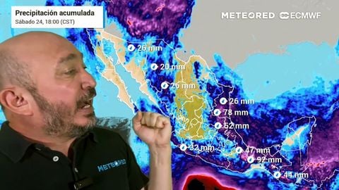 Lluvias dispersas por para este fin de semana en México