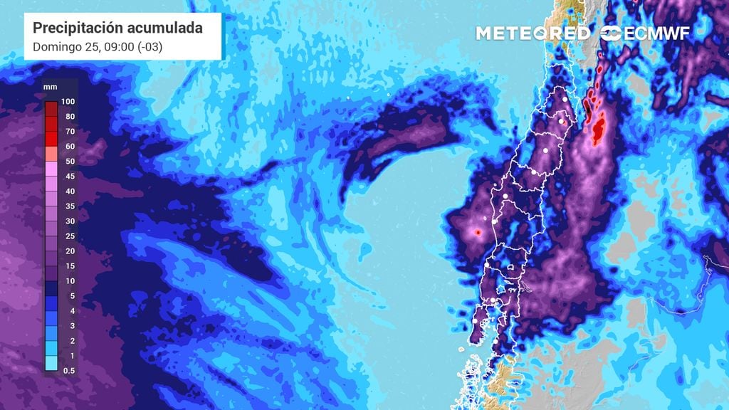 Sábado con chubascos y domingo hasta 25 °C: la inestabilidad seguirá en Santiago la próxima semana
