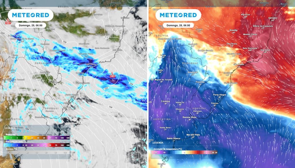 Ar frio derruba as temperaturas no Centro-Sul do Brasil em novo evento atípico, confira