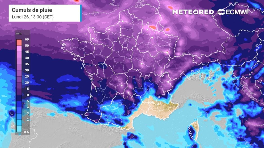 Jusqu'à 50 mm de pluie en France : 24 départements en vigilance pluie-inondation, dont un en orange