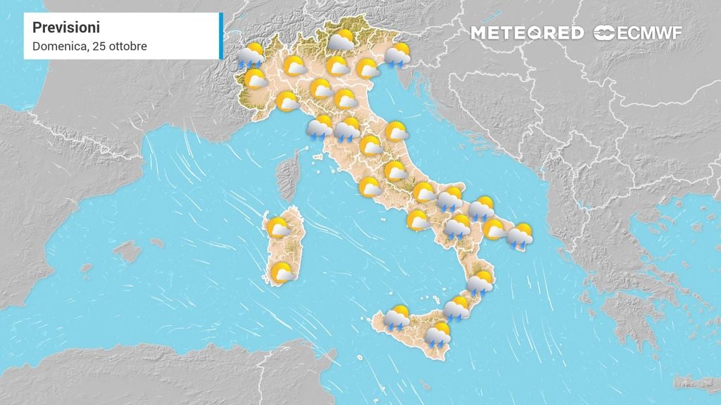 Vento, qualche pioggia e crollo termico: sarà una domenica diversa in queste regioni del Centro-Sud