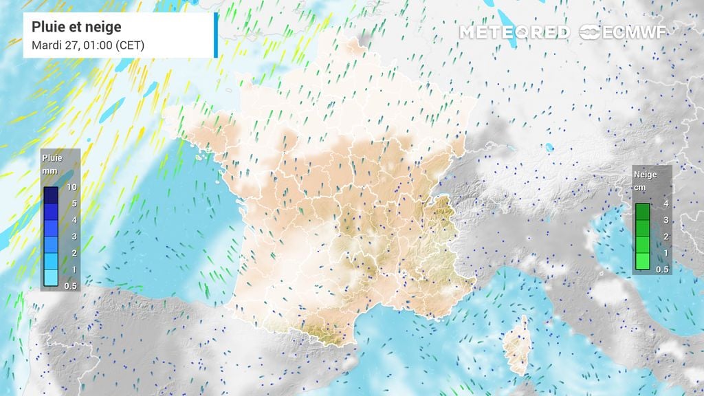 Ce dimanche en France : une météo très pluvieuse avant un changement de temps