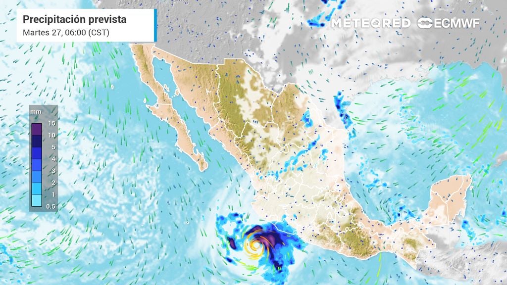 Cambios en el comportamiento del huracán Vance: se acercará a costas a finales de octubre con lluvias, viento y oleaje