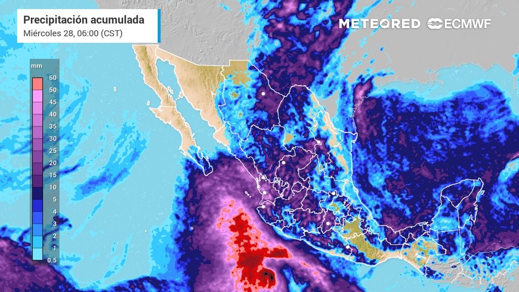 El tiempo en México esta semana: octubre se despide con lluvias muy fuertes e intensas en varias regiones del país