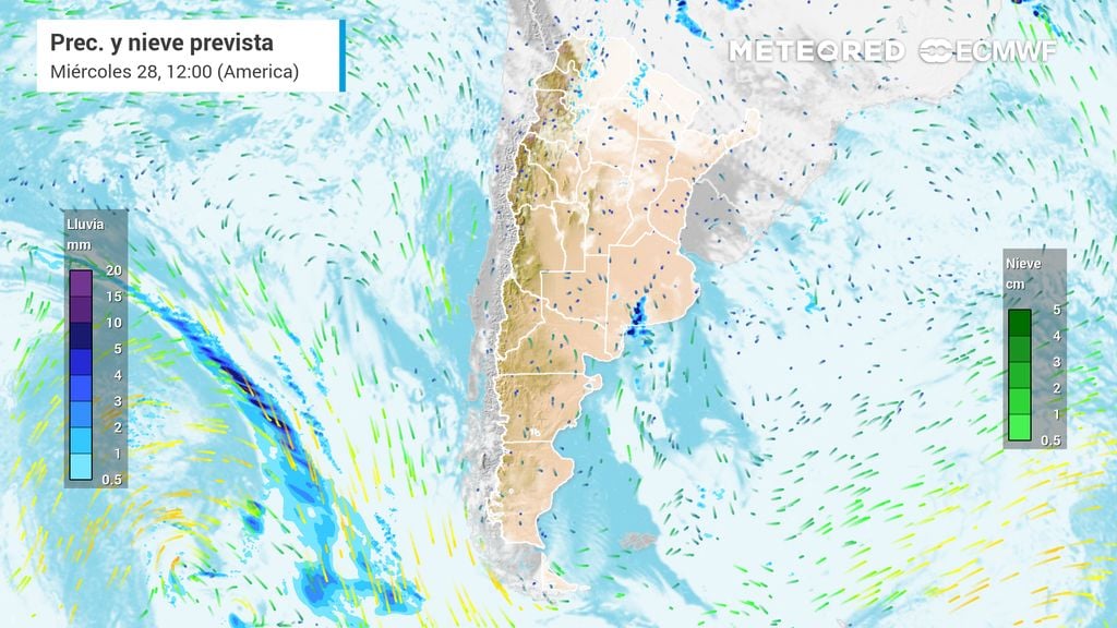 Se esperan tormentas hasta el sur de Santa Cruz: cómo sigue el tiempo esta semana en Patagonia