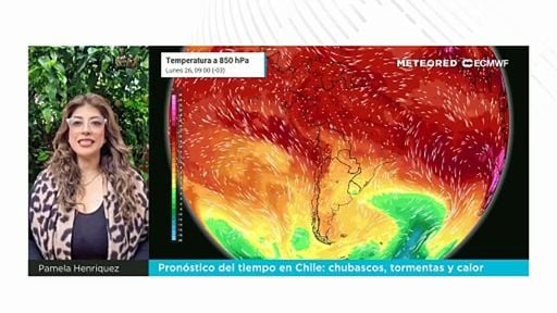 Pronóstico del tiempo en Chile: chubascos, tormentas y calor