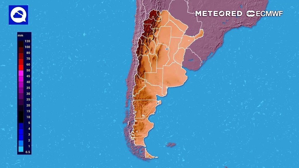 Algo menos de lluvias y, hacia el viernes 30 de octubre, un repunte de la temperatura en el centro y norte de Argentina