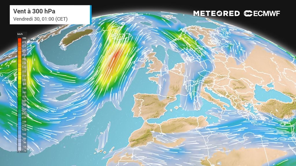 Météo de la Toussaint : le modèle européen prévoit une ondulation d'ampleur du courant-jet polaire le 1er novembre