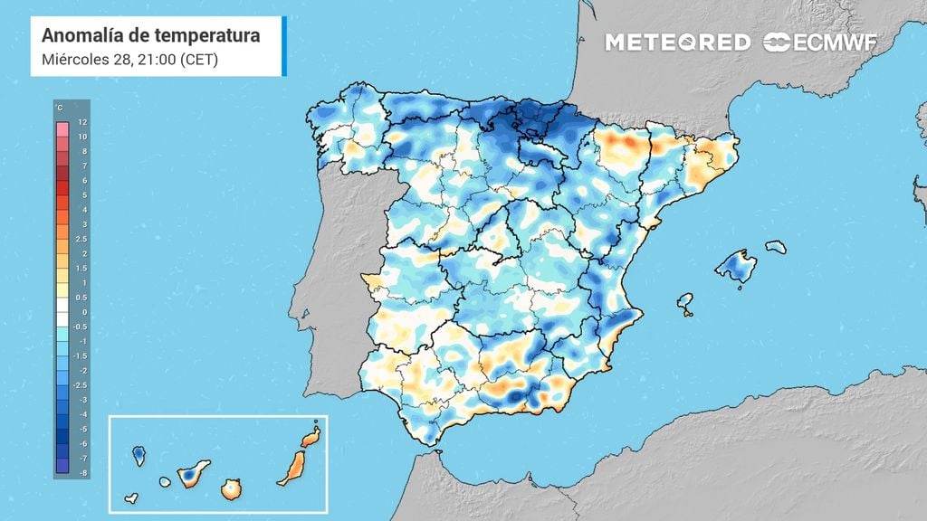 De 6 a 8 ºC menos: mañana la Comunidad Valenciana y Navarra tendrán un bajón de temperaturas