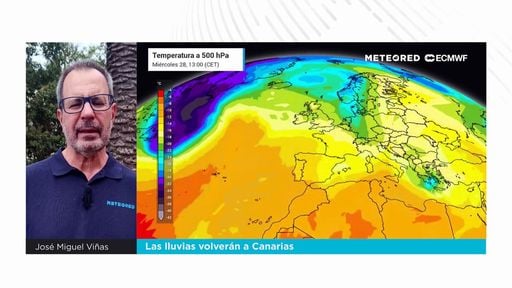 Las lluvias volverán a Canarias