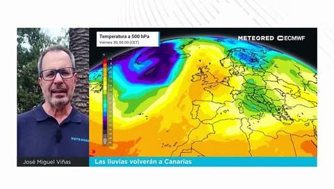 Las lluvias volverán a las islas Canarias