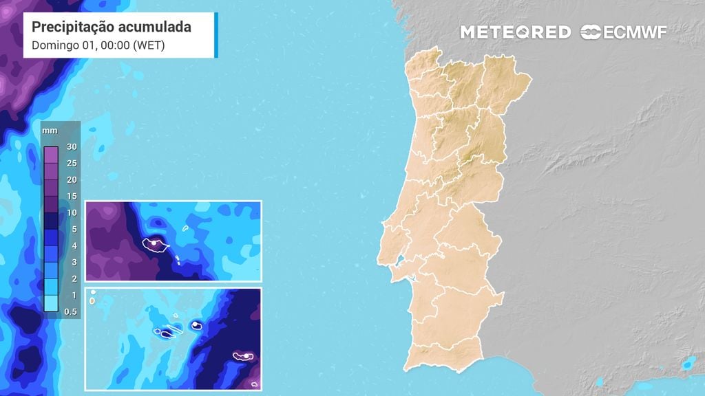 Alfredo Graça, climatologista: "esta zona do arquipélago da Madeira poderá ultrapassar 40 mm de chuva até segunda dia 2"