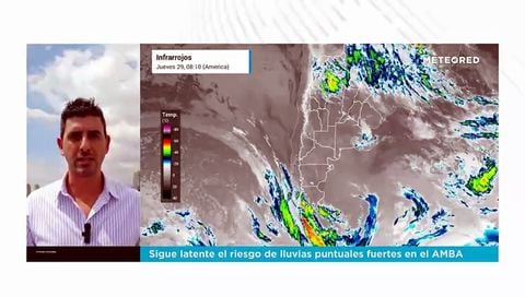 Sigue latente el riesgo de lluvias puntuales fuertes en el AMBA