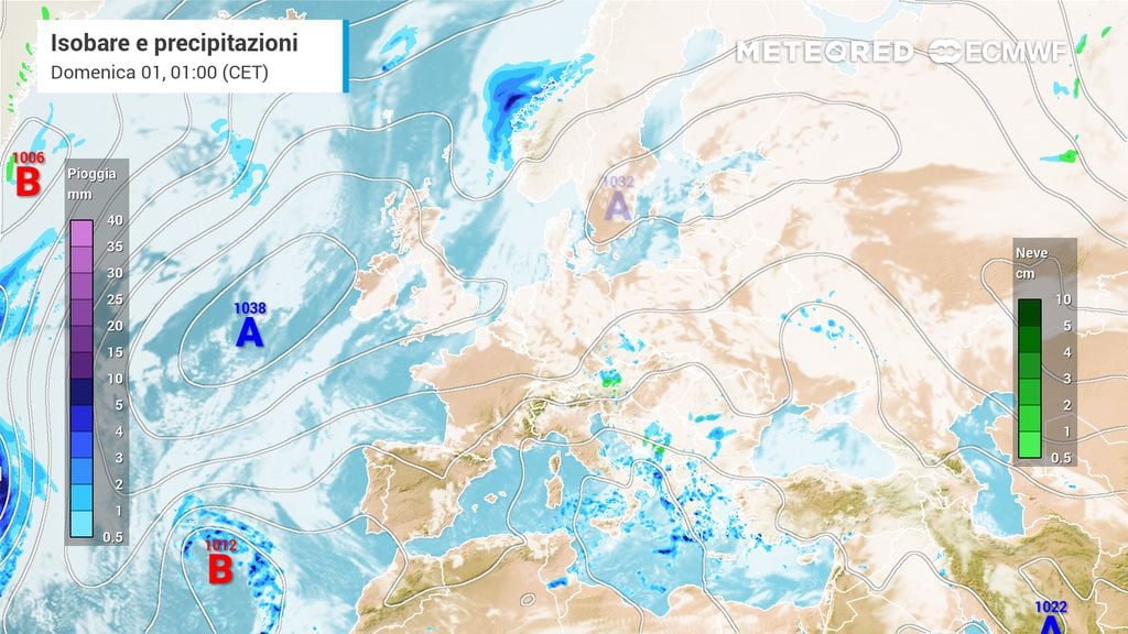 Confermata la ciclogenesi mediterranea sull'Italia, estenderà le piogge da domenica 1 novembre: fino a 120 mm