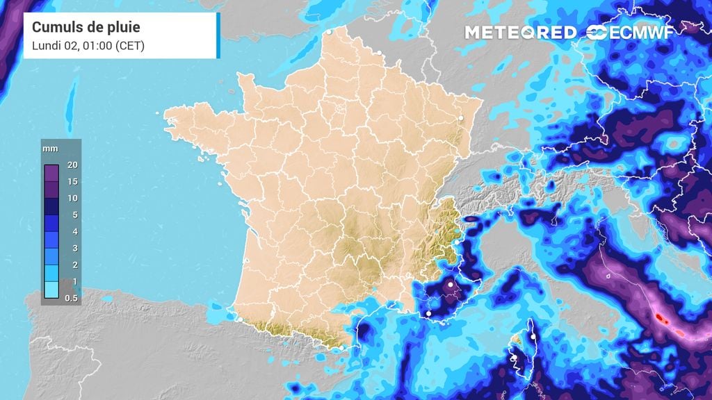 Pas d'eau dans les 144 prochaines heures : les experts identifient une zone sans pluie sur les cartes météo de France