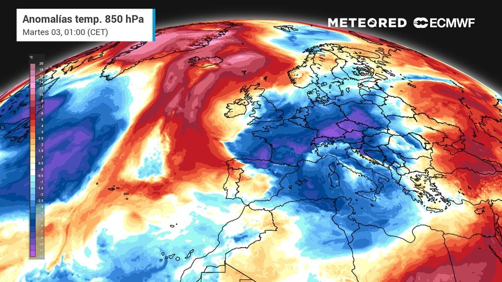 Frío ruso en España: un superanticiclón de 1043 hPa en el mar de Noruega cambiará el tiempo de los próximos 7 días