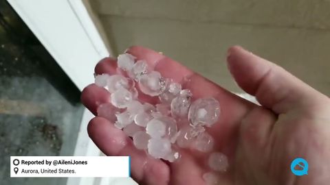 Impresionante granizada en EE.UU.