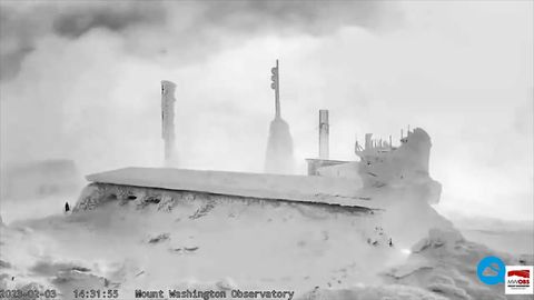 La tropopausa se desploma hasta los 1900 metros en el Monte Washington, USA