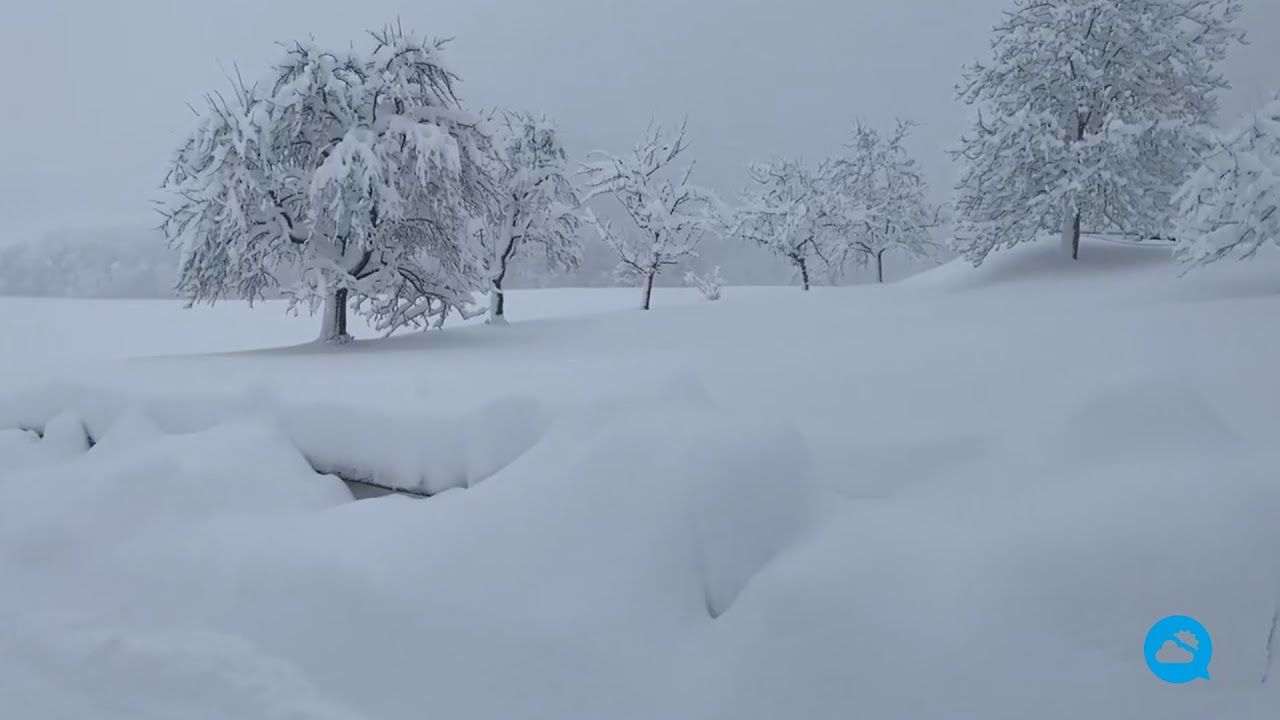 La neige se propage à travers l'Europe