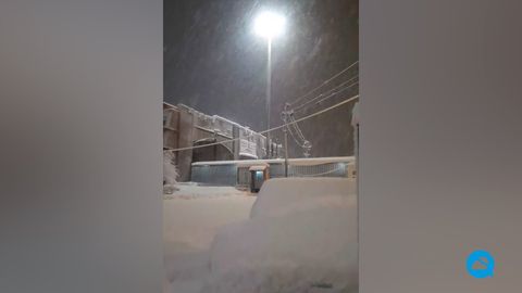 Importante nevada en Erbil, en el norte de Irak
