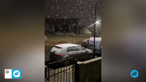 Impresionante nevada en Londres, Reino Unido