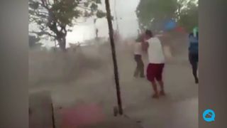 Tornado en Bekasi, Indonesia