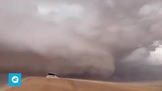Impresionantes supercélulas en el sur de la península arábiga.