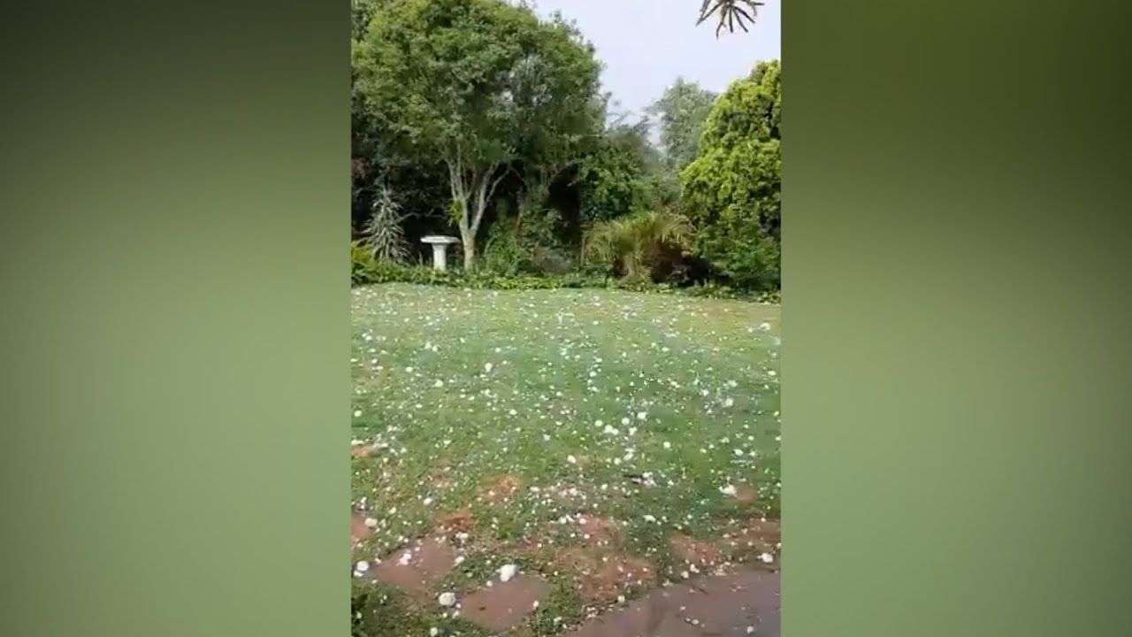 Fuertes granizadas en Sudáfrica