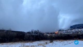 Spectaculaire sneeuwstorm in Colorado, VS