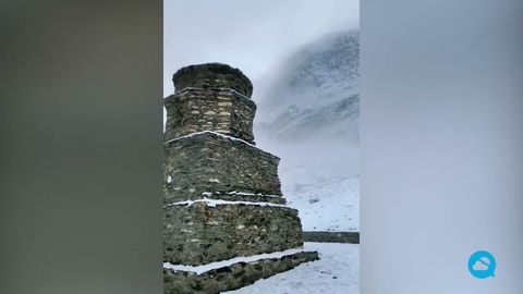 Alucinante caída de nieve en Pakistán