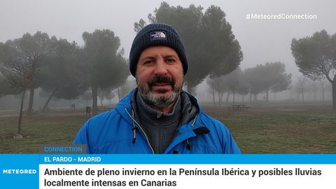 Frío de pleno invierno en Madrid, y posibles lluvias intensas en Canarias