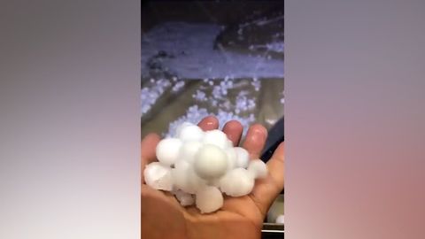 Fuertes granizadas y supercélulas en Arabia Saudí