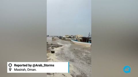 Impresionantes inundaciones en Oman.