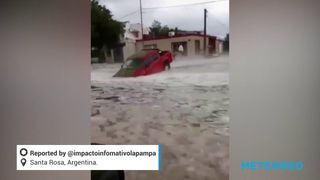 Granizadas muy intensas en interior de Argentina