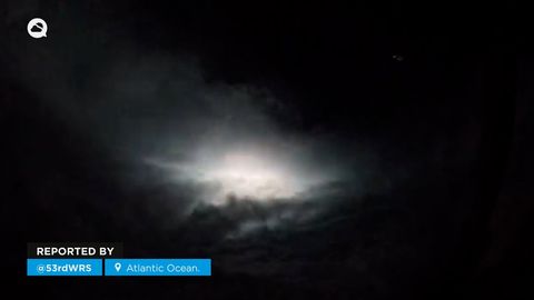 En el ojo del devastador huracán Lee